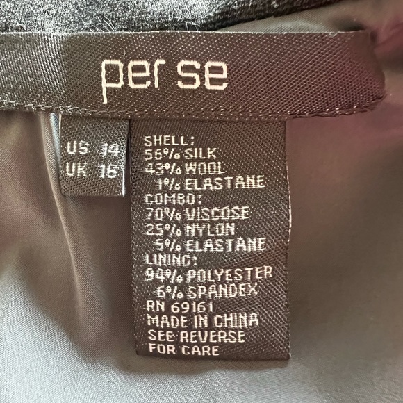 Per Se silk/wool blend long sleeved dress - Picture 5 of 5